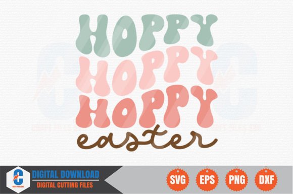 Hoppy Easter Retro SVG: A Designer's Take on Spring Stitching
