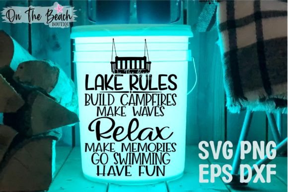 Lake Rules SVG: A Designer's Take on Camp Style