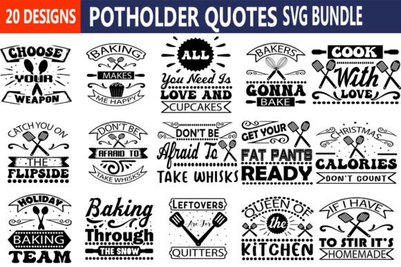 Potholder Quotes SVG Bundle: A Designer's Review