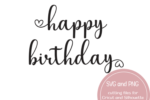 Review: Happy Birthday Heart SVG and PNG for Embroidery