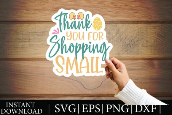 Review: Thank You for Shopping Small Sticker Design