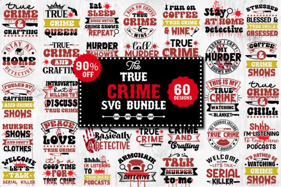 Review: True Crime SVG Cut Files Bundle for Embroidery