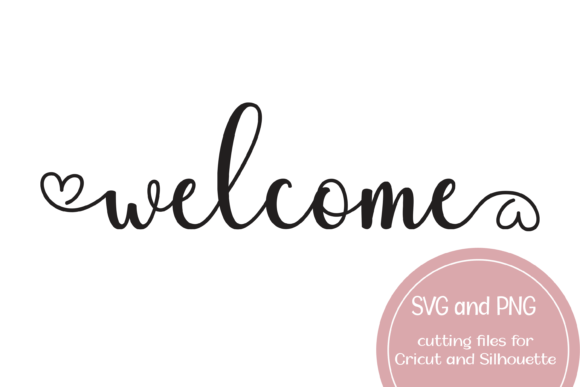 Welcome Heart Printable SVG and PNG Review